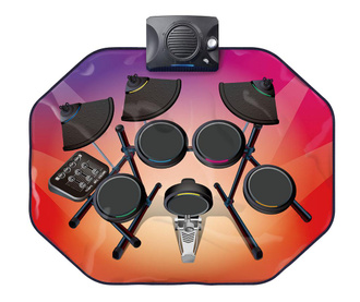 Glowing Drum Kit Zenélő szőnyeg tevékenységekkel 63x80 cm