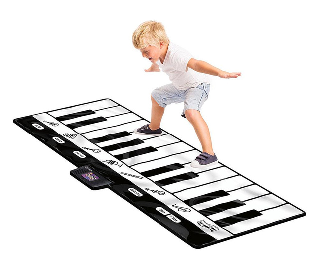 Музикален килим с дейности Super Keyboard 73x178 см