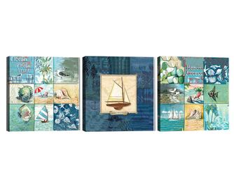 Set 3 slik Ocean Front 30x30 cm