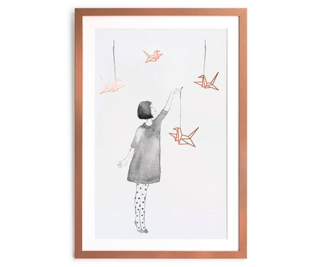 Картина Little Girl with Birds 40x60 см