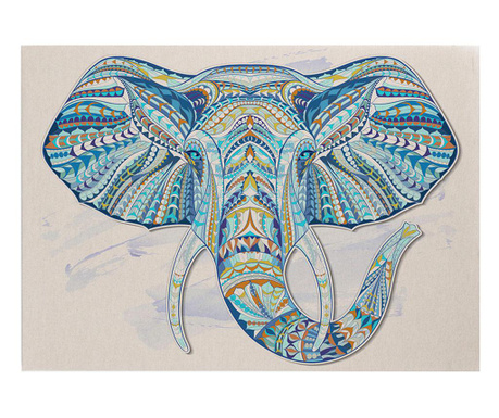 Obraz Blue Elephant 50x70 cm
