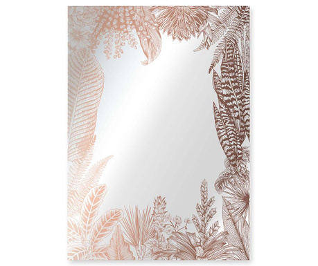Oglinda Surdic, Kentia Copper, sticla imprimata, 50x1x70 cm, maro