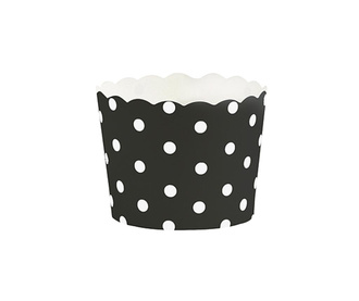 Комплект 24 форми за кексчета White Dots