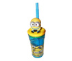 Minions 3D Pohár fedővel és szívószállal 360 ml