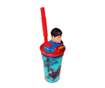 Superman 3D Pohár fedővel és szívószállal 360 ml
