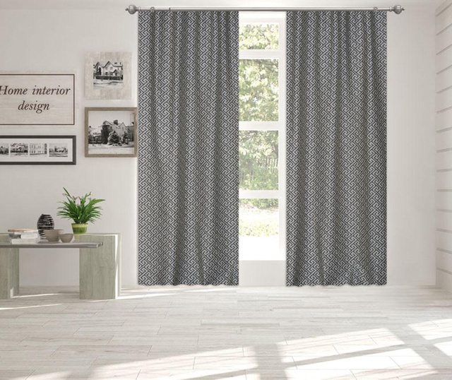 Zastor Maze in Grey 140x270 cm