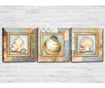 Set 3 slik Seashells 30x30 cm