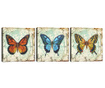 Set 3 slike Butterflies 30x30 cm