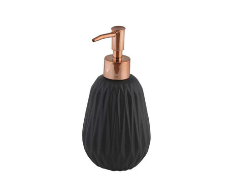 Dispenser sapun lichid Axentia, Briar Black, ceramica, 330 ml