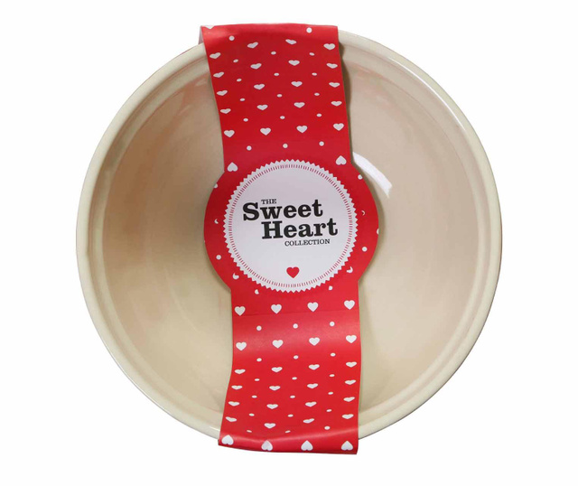 Skleda Pastel Hearts Red 2.5 L