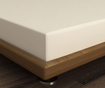 Cearsaf de pat cu elastic Patik, Mini Cream, bumbac sanforizat cu protectie antibacteriana, 160x200 cm, crem