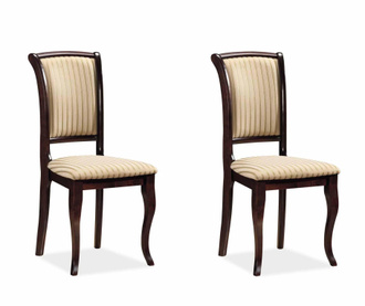 Set 2 scaune Anahi Stripes Pearl