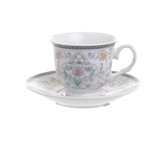 Set 6 šalica i 6 tanjurića Odette Blue Pink