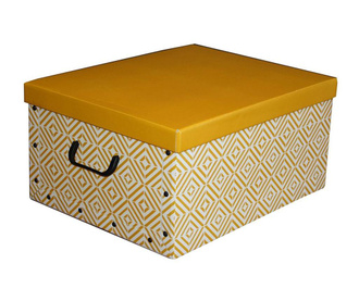 Shranjevalna škatla s pokrovom Diamonds Yellow