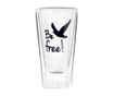 Pahar Vialli Design, Be Free, sticla borosilicata, 8x8x15 cm