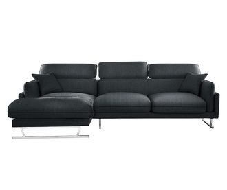 Lijeva kutna sofa Giselle Anthracite Black