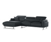 Lijeva kutna sofa Giselle Anthracite Black