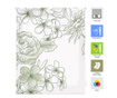 Jaluzea tip rulou Japan Blossom Green 80x180 cm