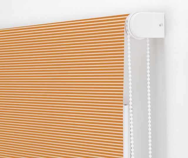 Jaluzea tip rulou Blindecor, Iris Naranja, poliester imprimat digital, 140x180 cm