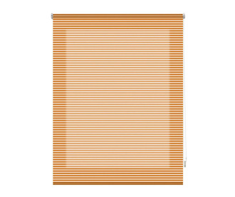 Jaluzea tip rulou Blindecor, Iris Naranja, poliester imprimat digital, 140x180 cm