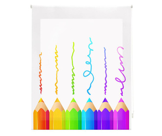 Jaluzea tip rulou Blindecor, Crayons, poliester imprimat digital, 80x180 cm