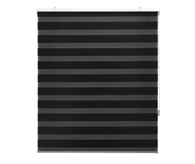Jaluzea tip rulou Blindecor, Lira Negro, poliester, 120x250  cm