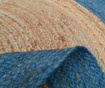 Covor tip pres Bakero, Roberta Natural & Blue, 120 cm