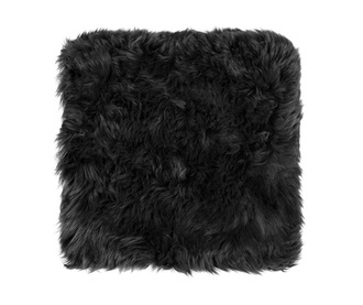 Perna de sezut Fluffy Black 40x40 cm