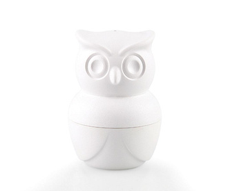 Комплект солница, пиперница и поставка за варено яйце Morning Owl White