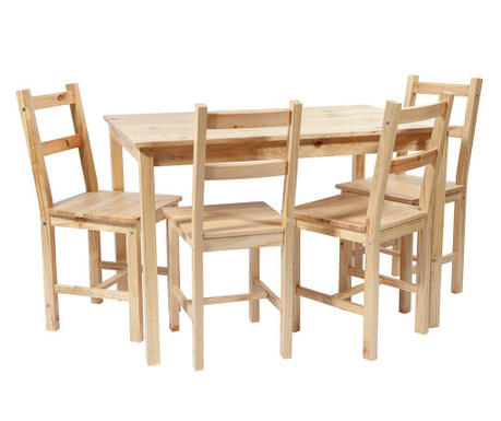 Sada stôl a 4 stoličky Adora