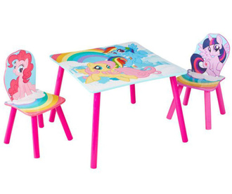 Set - otroška mizica in 2 otroška stola My Little Pony
