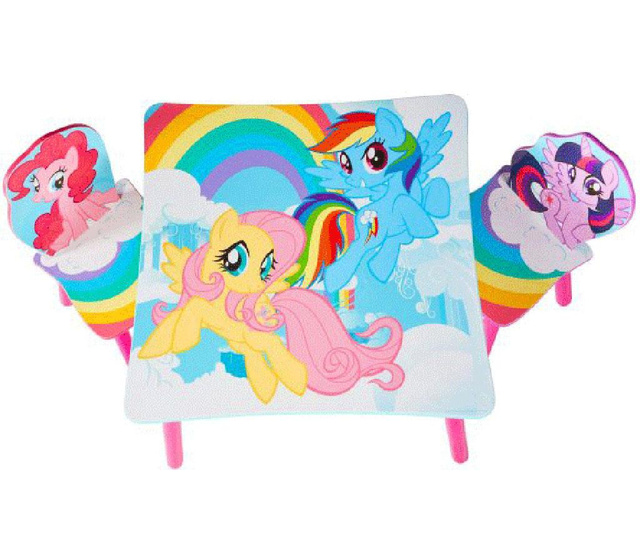 My Little Pony Gyerekasztal és 2 db szék