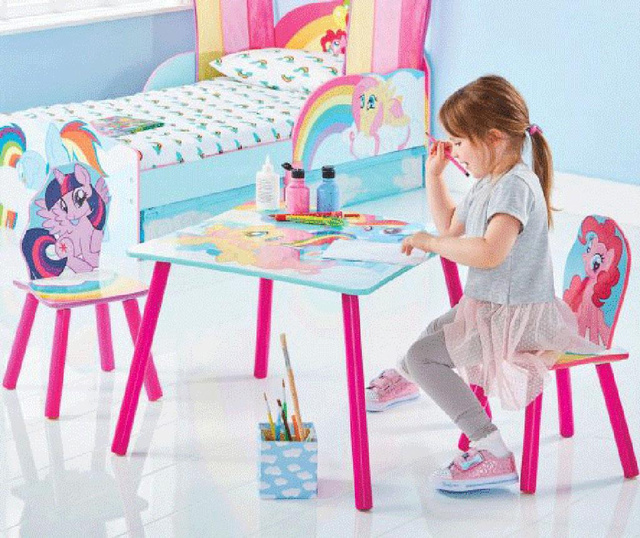 Детски комплект маса и 2 стола My Little Pony