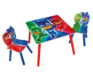 Детски комплект маса и 2 стола PJ Mask