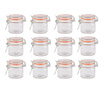 Set 12 borcane cu capac ermetic Esschert Design, Indie Small, sticla, 90 ml