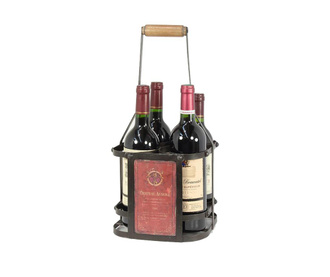 Suport pentru sticle Novita Home, Wino, fier, 22x21x44 cm