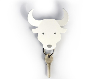 Suport magnetic pentru chei Bull White