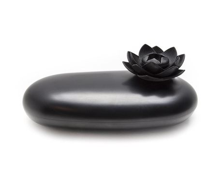 Kutija s poklopcem Lotus Pebble Black