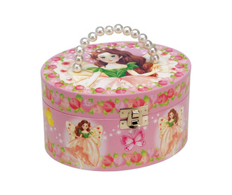 Szkatułka na biżuterię z pozytywką Pink Fairy Bag
