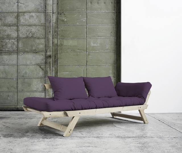 Sofa extensibila Bebop Natural and Purple