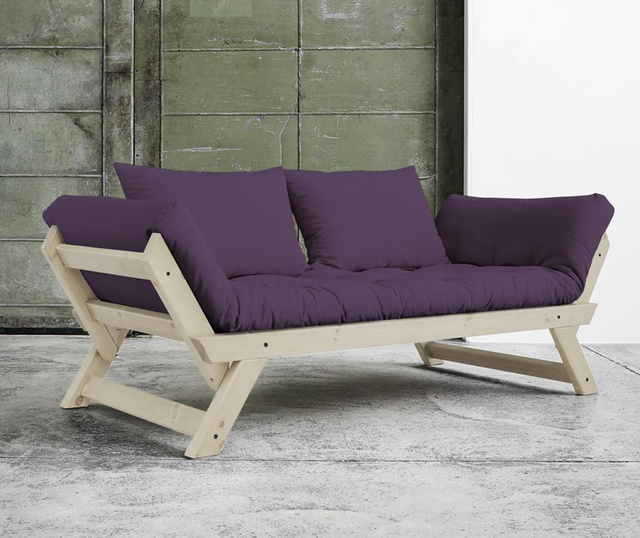 Sofa extensibila Bebop Natural and Purple