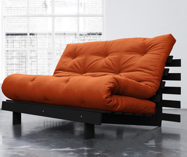 Sofa extensibila Roots Wide Wenge and Orange