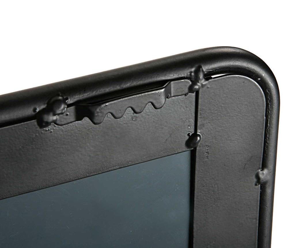 Cuier cu oglinda Versa, Dakota Black, 32x50x11 cm, fier - 3