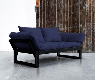 Sofa extensibila Edge Black and Navy Blue