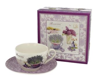 Set šalica i tanjurić Lavender Garden