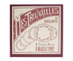 Faustine Burgundy 6 db Desszertes tányér