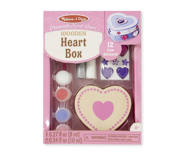 Креативен комплект кутия с капак 20 части Heart Box