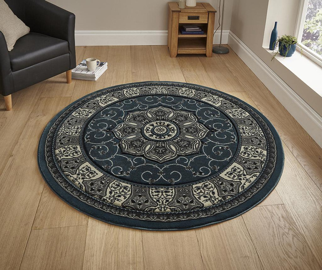 Tepih Heritage Dark Blue Circle 150 cm