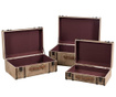 Set 3 dekorativnih kovčkov Calliope Beige