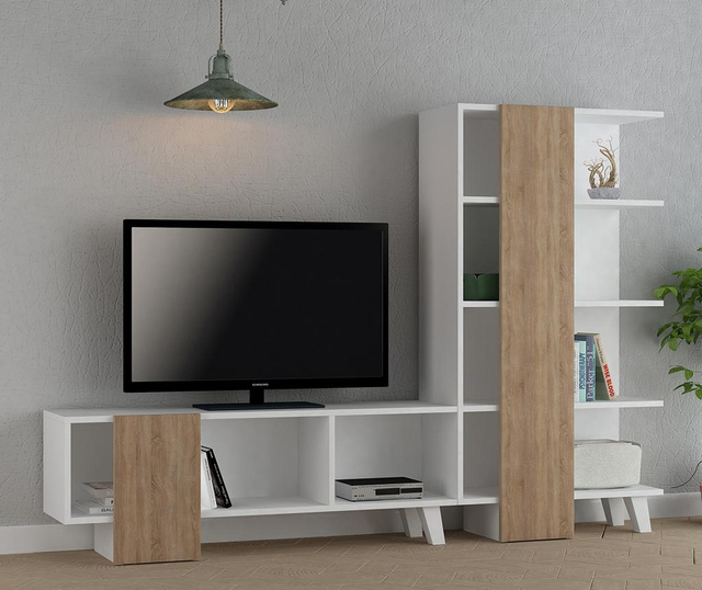 Regal za dnevni boravak Cago  White Oak